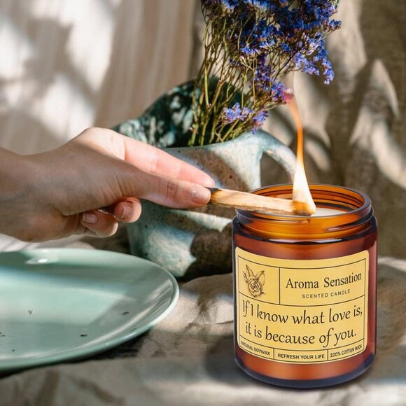 New Lavender Eucalyptus Candle - Picture 2 of 9